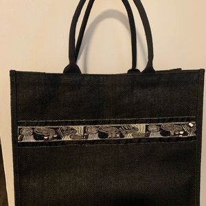 Jute Large tote bag